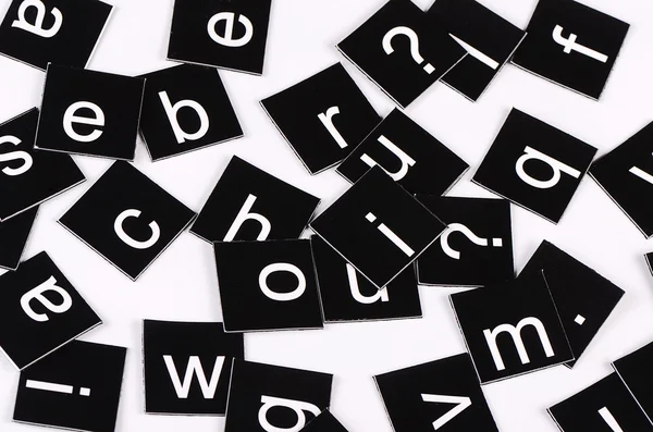 İngilizce alfabesi harfleri — Stok fotoğraf
