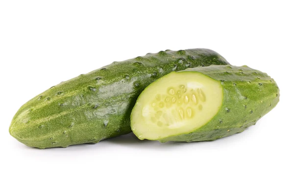 Fresh cucumber isolated on white background — Stock Photo, Image