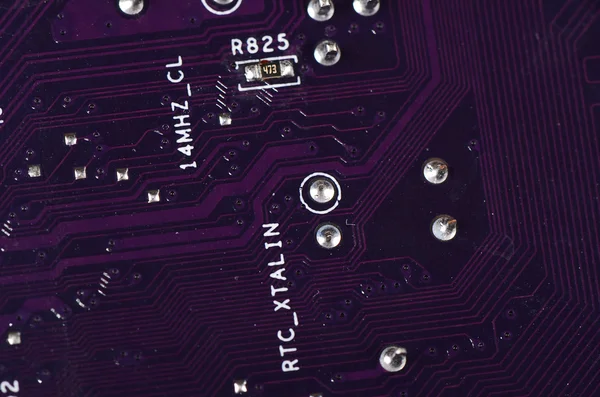 The details motherboard as a background — Stock Photo, Image