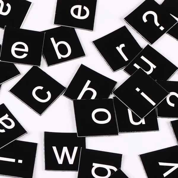 The letters of the English alphabet — Stock Photo, Image