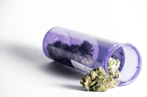 Prescription bottle of Marijuana — Stock Photo, Image