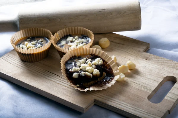 Vegan peanut butter carob cups — Stock Photo, Image