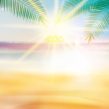 Grunge palm arka plan.