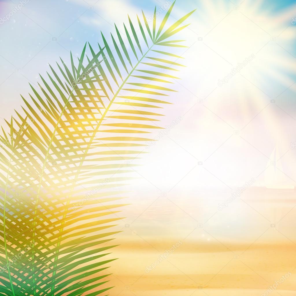 tropical beach summer template stock vector glush2502 46008763