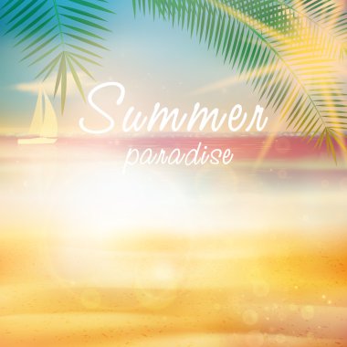 Yaz kaligrafi tasarım şablonu.