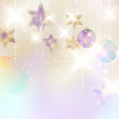 Mücevherlerle dolu Noel arkaplanı.