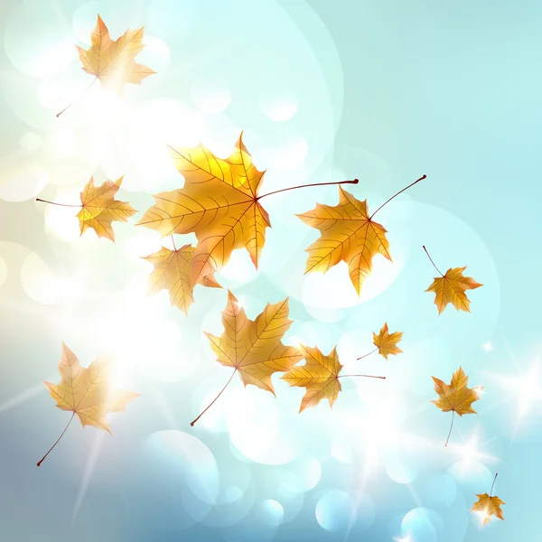 Fond d'automne coloré . — Image vectorielle