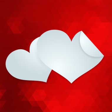 Sevgililer günü veya düğün kartı. EPS 10