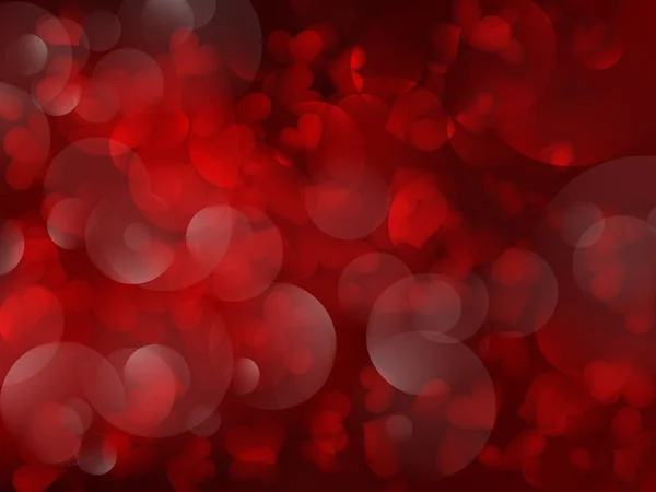 Valentijnsdag achtergrond met harten. — Stockvector