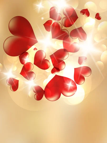 Valentines Red Abstract. — Stockvector