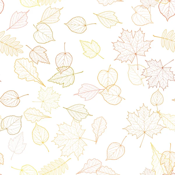 シームレスな秋葉パターン テンプレート. ベクターグラフィックス