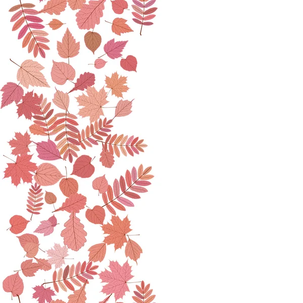 Autumn background with colorful leaves. — Stock Vector