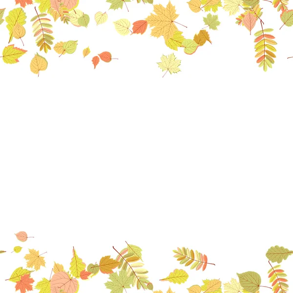 Seamless autumn leaves pattern. — Stock Vector