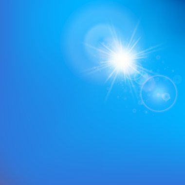 Güneş objektif parlama şablonu ile