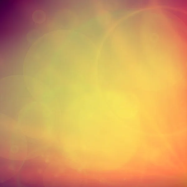 レンズ フレアが付いている空の抽象的な夕日. — ストックベクタ