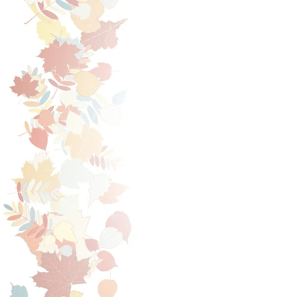 Hojas de otoño cayendo y girando sobre blanco . — Archivo Imágenes Vectoriales