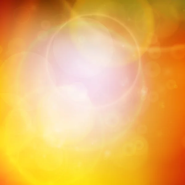Résumé Coucher de soleil sur le ciel avec des lentilles fusée éclairante . — Image vectorielle