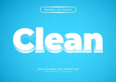 Düzenlenebilir metin efekti ve mavi renk