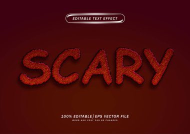 Korkunç düzenlenebilir metin efekti