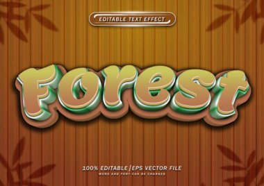 Orman metin düzenlenebilir etkisi