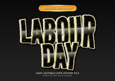 İşçi Bayramı metin düzenleme efekti