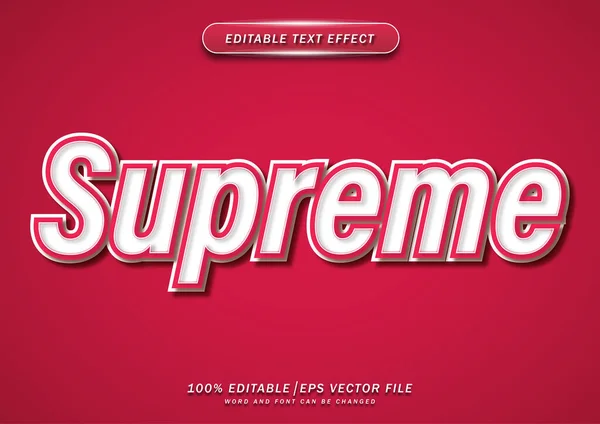 Efeito Editável Texto Supremo —  Vetores de Stock