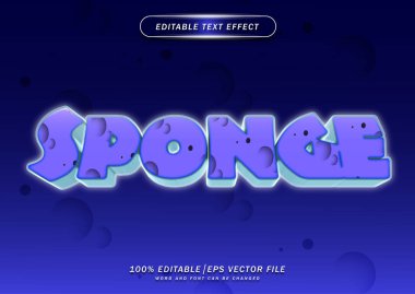 Sünger metin düzenlenebilir etkisi