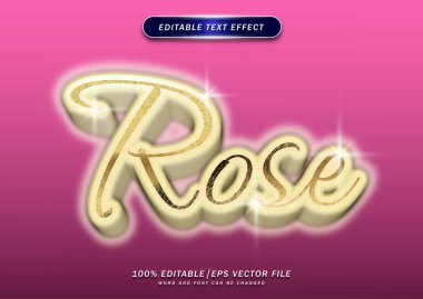 Zarif gül metin düzenleme efekti