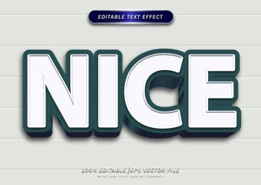 Güzel kalın düzenlenebilir metin efekti