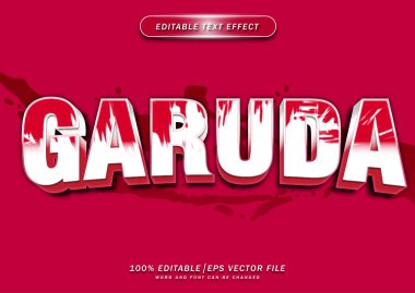 Garuda düzenlenebilir metin efekti