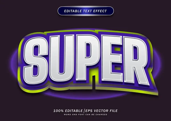 Розкішний Супер Редагований Текстовий Ефект — стоковий вектор