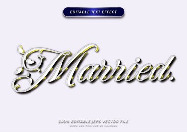 Lüks harfler evli metin düzenleme efekti