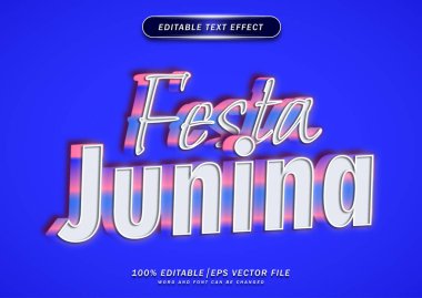 Festa junina düzenlenebilir metin efekti