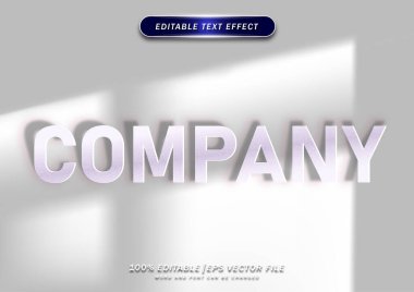 Işık yansıma arkaplanı ile düzenlenebilir metin şablonu efekti