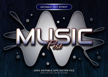 Lüks zarif müzik festivali metin düzenleme efekti