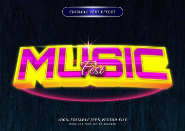 Lüks zarif müzik festivali metin düzenleme efekti