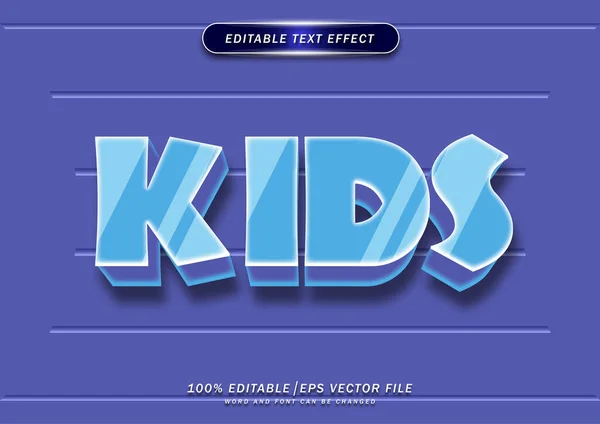 Efecto Editable Texto Para Niños Con Estilo Cómico — Vector de stock