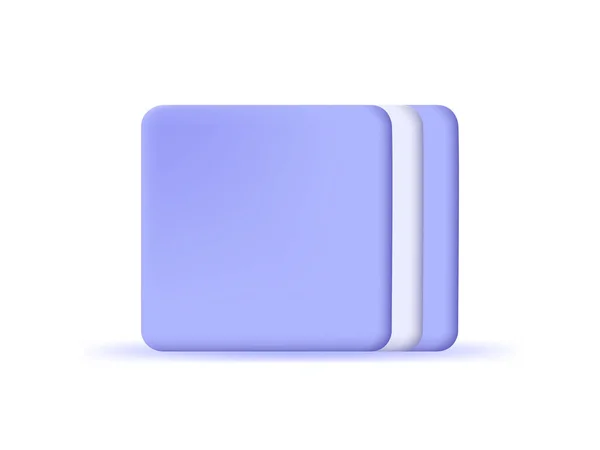 Azul Icono Papel Blanco Ilustraciones Vectoriales — Vector de stock