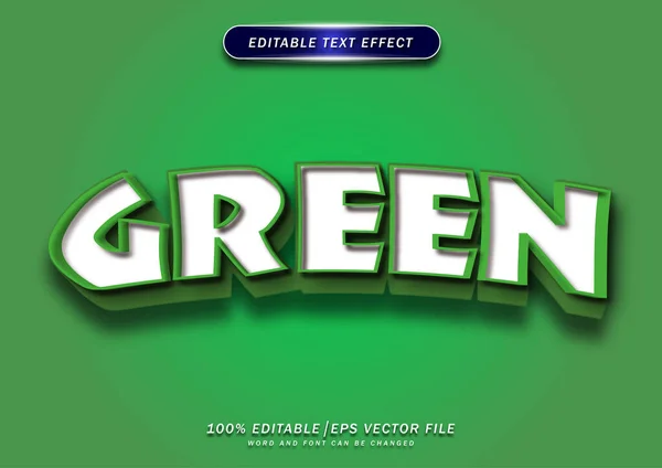 Texte Vert Effet Modifiable — Image vectorielle
