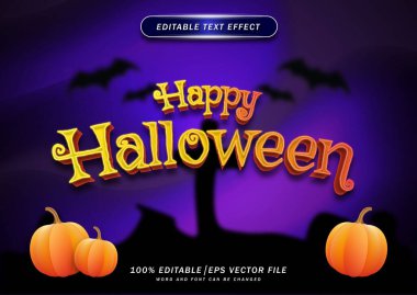 Mutlu Cadılar Bayramı metin düzenleme efektleri