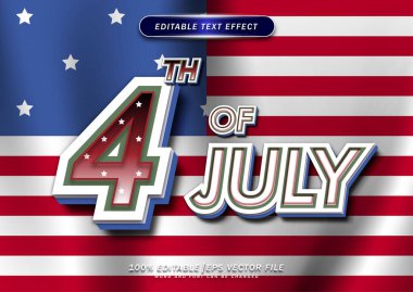 3d Düzenlenebilir Metin Biçimi. 4 Temmuz. Bağımsızlık Günü
