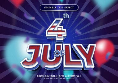 3d Düzenlenebilir Metin Biçimi. 4 Temmuz. Bağımsızlık Günü