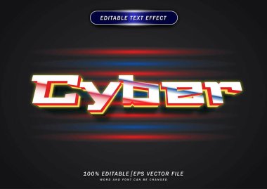 Siber pazartesi düzenlenebilir metin efekti. yazı tipi tema metal gradyanı