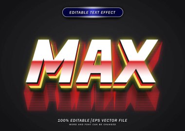 Lüks maksimum cesur düzenlenebilir metin efekti