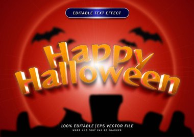 Mutlu Halloween metin efekti