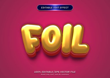 Sarı folyo metin efekti