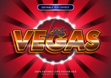 Las vegas text style effect editable