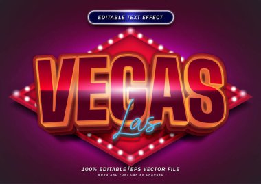Las vegas text style effect editable