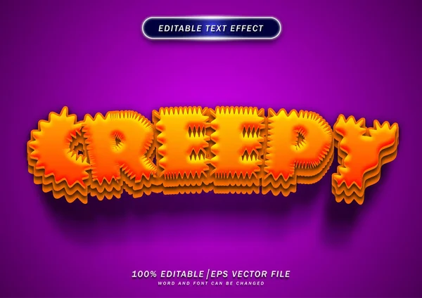 Creepy text style effect editable