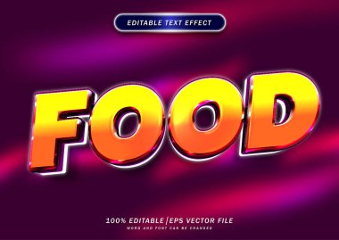 Luxury food text style effect editable